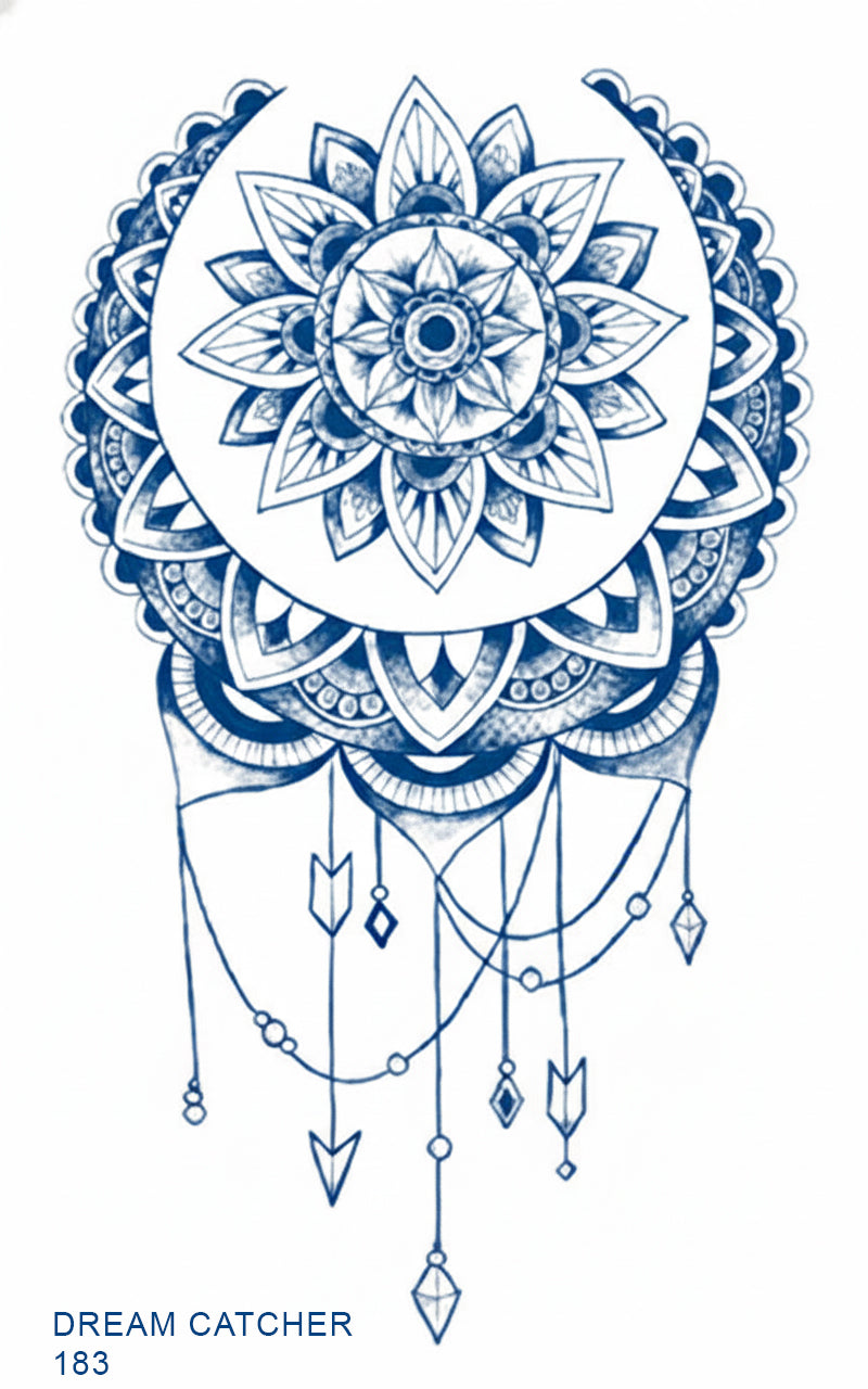 DREAM CATCHER  realistic temporary tattoo GZ183