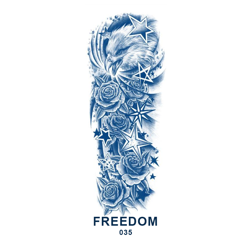 FREEDOM realistic temporary tattoo 035
