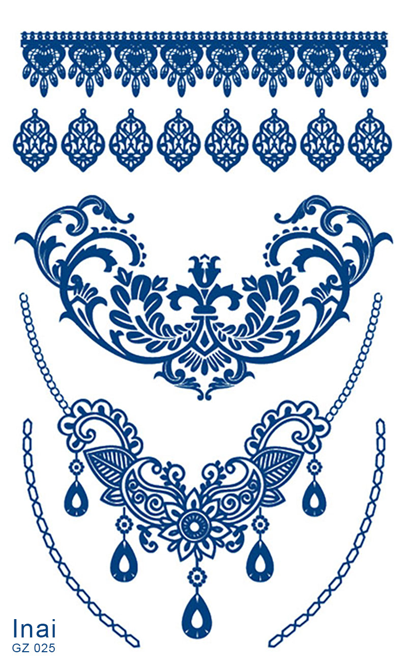Inai realistic temporary tattoo GZ-025