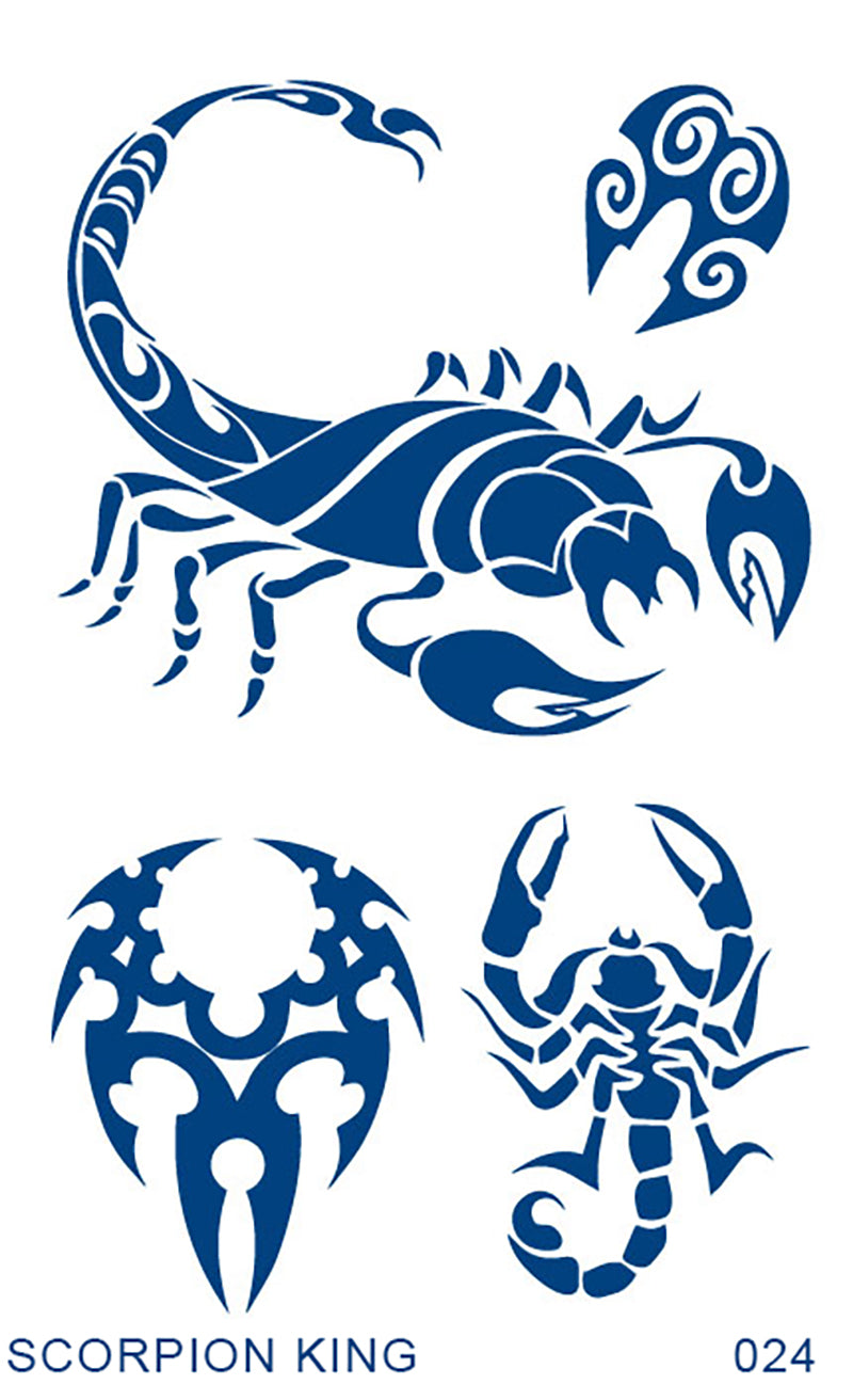 SCORPION KING GZ-024 realistic temporary tattoo